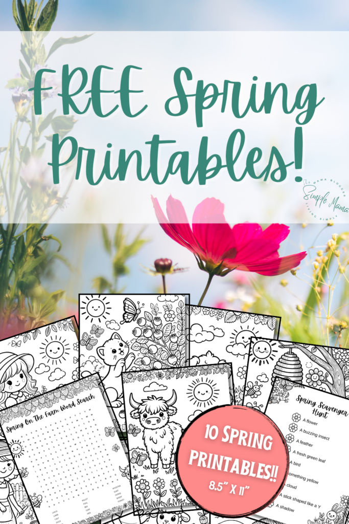Spring printables for kids