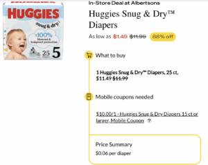 diaper coupon